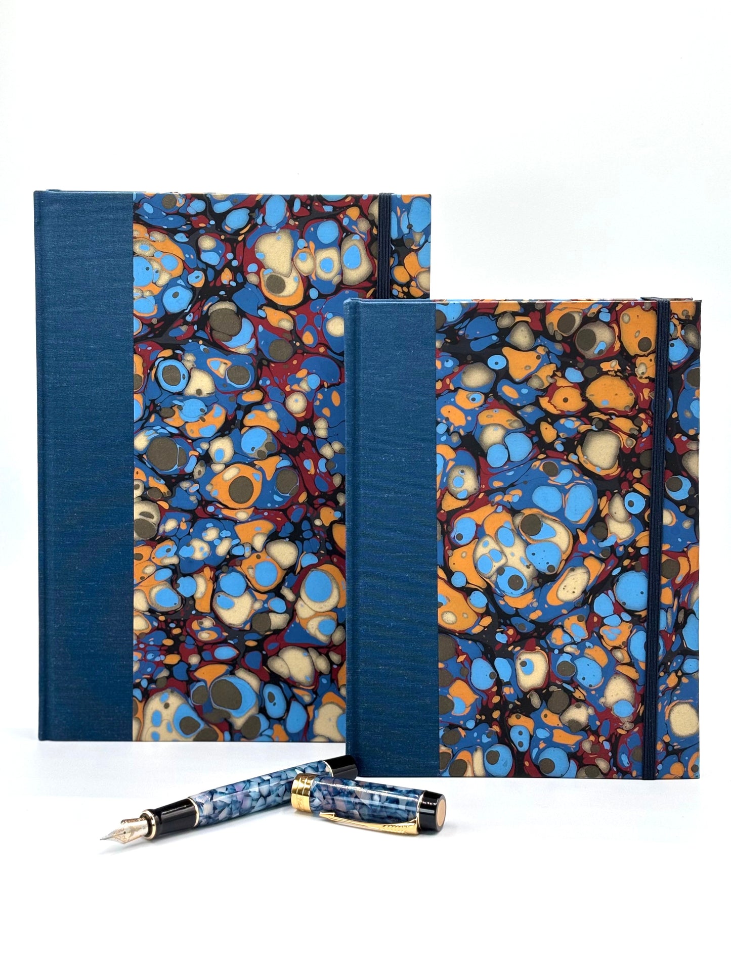 NEW B5 Hardcover Notebook finished in Renato Crepaldi Handmade Marble Paper
