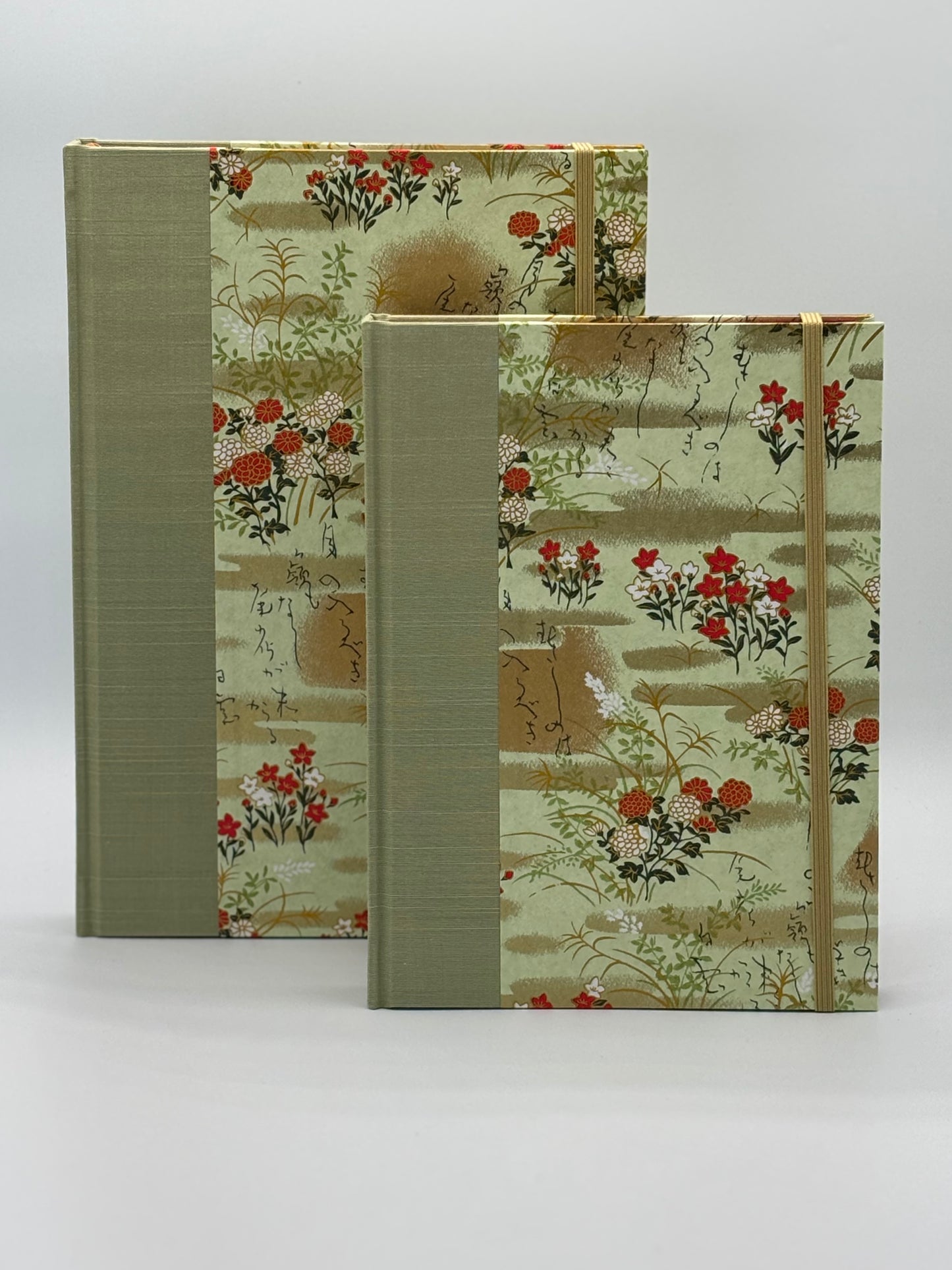 Hardcover Notebook with Japanese Floral Garden