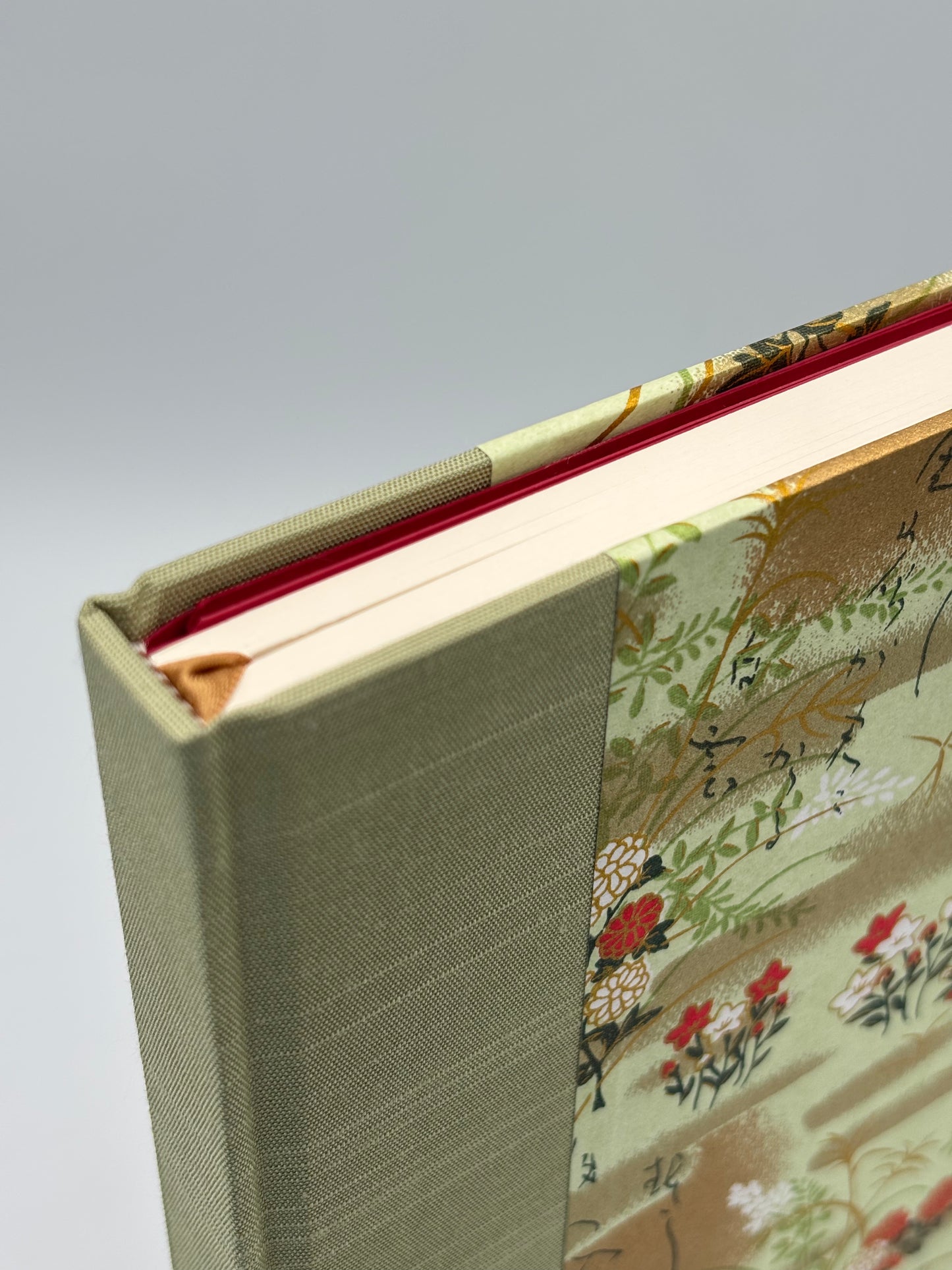 (PRE-ORDER NOVEMBER Delivery) A5 Hardcover Notebook finished in Japanese Floral Garden Chiyogami Paper