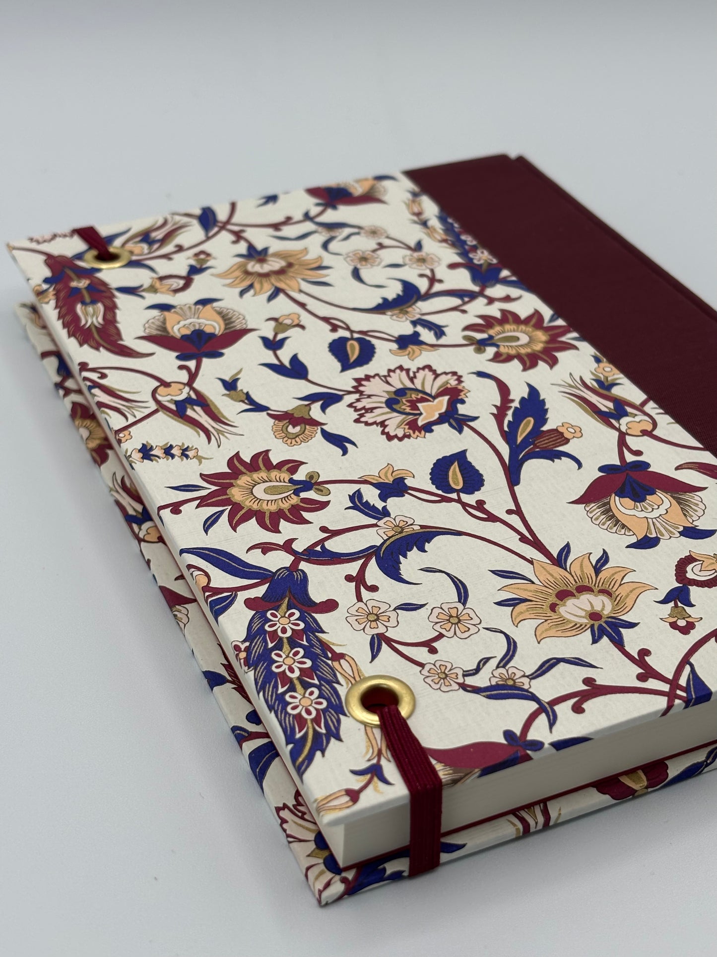 NEW A5 Hardcover Notebook finished in Summer Flowers Italian Florentine Print
