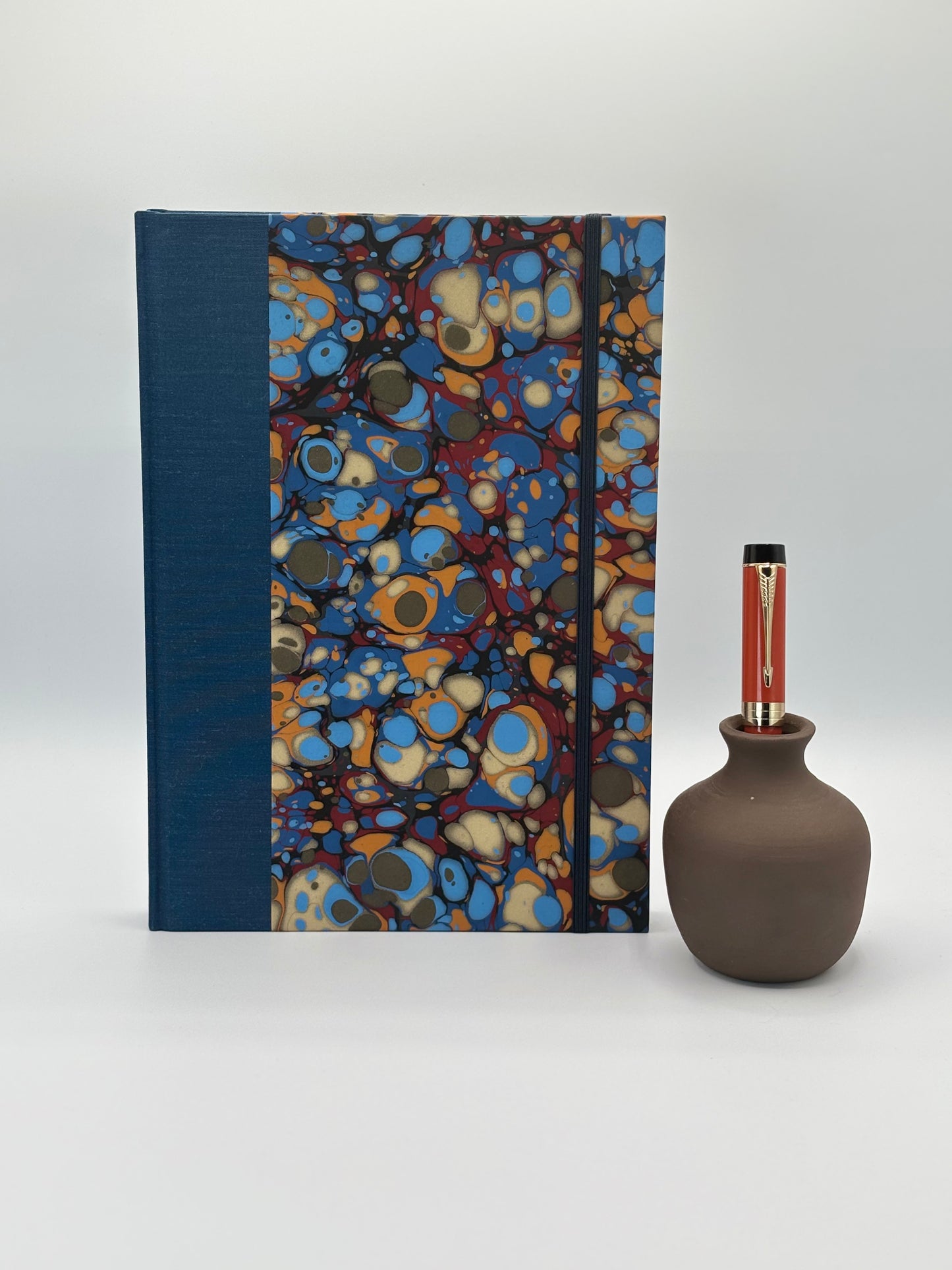 NEW B5 Hardcover Notebook finished in Renato Crepaldi Handmade Marble Paper