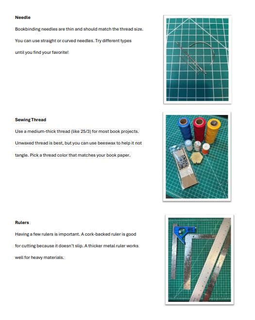 Bound to Create: An Introduction To The Art Of Bookbinding Booklet