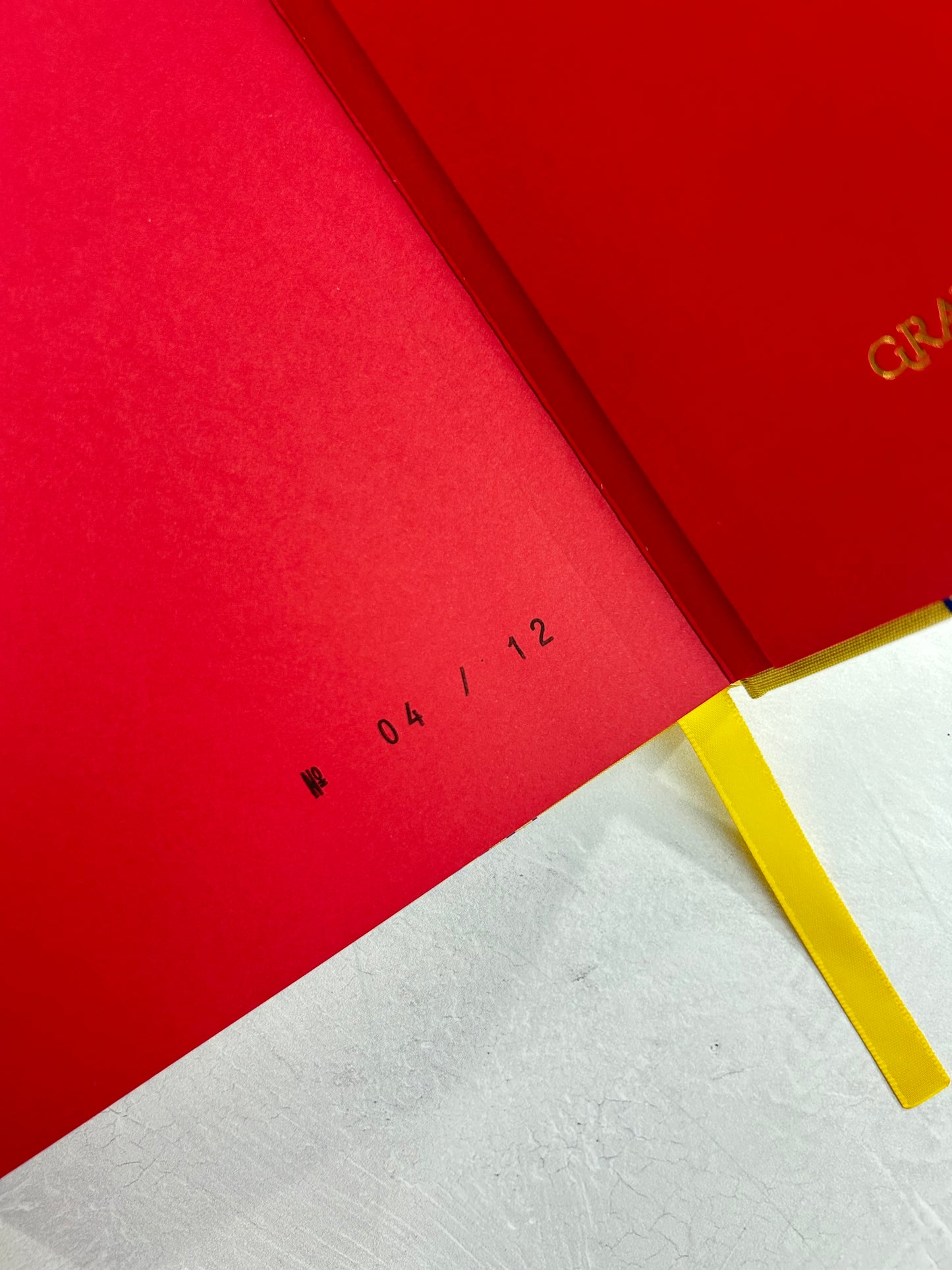 A5 160-page Hardcover Journal finished in Yellow Gold Japanese book cloth and blue and gold Chiyogami Paper