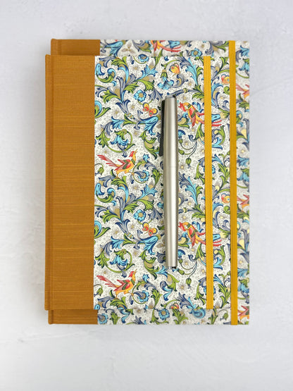 (PRE-ORDER NOVEMBER Delivery) B5 Hardcover Notebook finished in Classic Italian Florentine Print