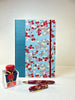 (PRE-ORDER October Delivery) B5 192-page Hardcover Notebook finished in Red and White Cherry Blossom Chiyogami Paper
