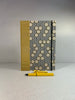B5 Hardcover Notebook with Yellow and Black Honeycomb Chiyogami Japanese Paper
