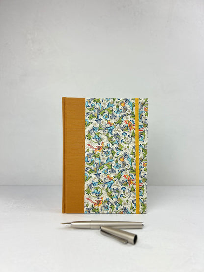 (PRE-ORDER NOVEMBER Delivery) A5 Hardcover Notebook finished in Classic Italian Florentine Print