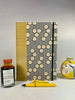 B5 Hardcover Notebook with Yellow and Black Honeycomb Chiyogami Japanese Paper