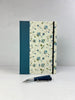 B5 Hardcover Notebook finished in Delicate Blue Italian Florentine Print