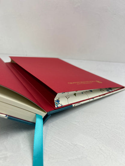 B5 Hardcover Notebook finished in Delicate Blue Italian Florentine Print