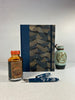 (PRE-ORDER October Delivery) A5 Hardcover Notebook finished in Golden Peaks on Black Chiyogami Paper