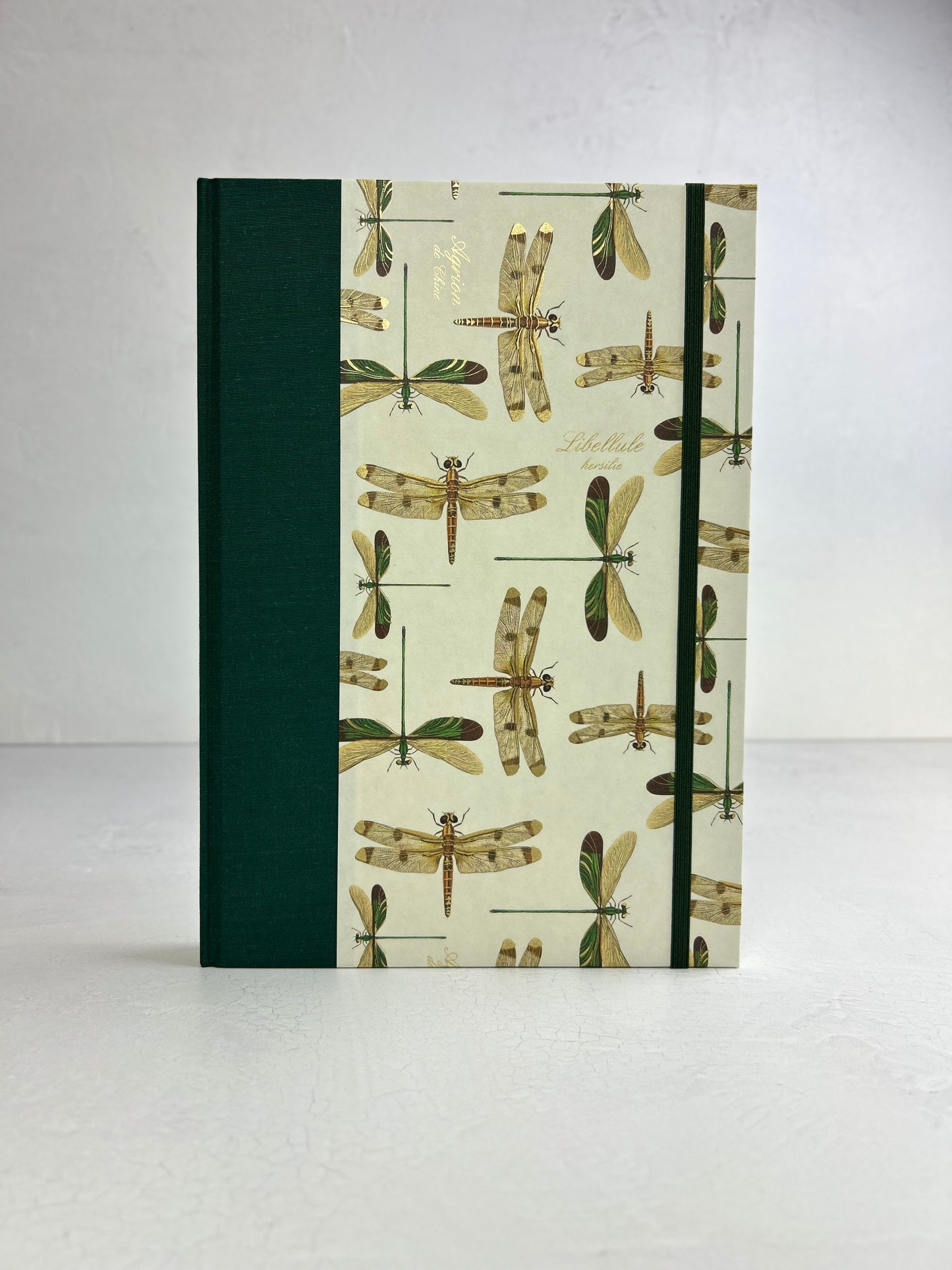 B5 Hardcover Notebook with Dragonfly Italian Florentine Print
