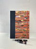 B5 Hardcover Notebook finished in Black Japanese book cloth and Renato Crepaldi hand marbled paper