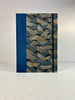B5 Hardcover Notebook finished in Golden Peaks on Black Chiyogami Paper