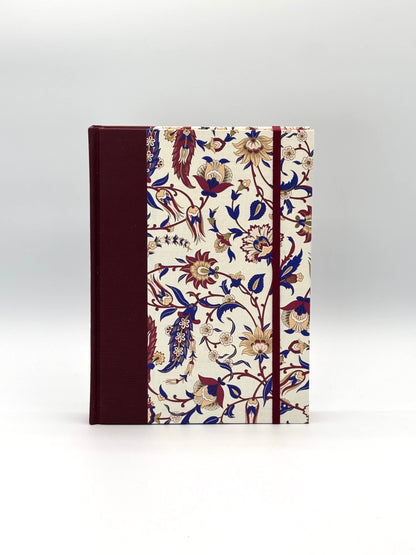 NEW A5 Hardcover Notebook finished in Summer Flowers Italian Florentine Print