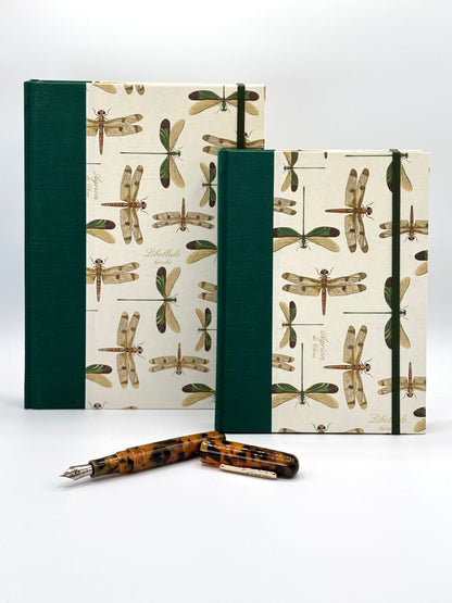 NEW B5 Hardcover Notebook with Dragonfly Italian Florentine Print