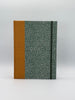 Hardcover Notebook with White dots on Green Chiyogami Japanese Paper