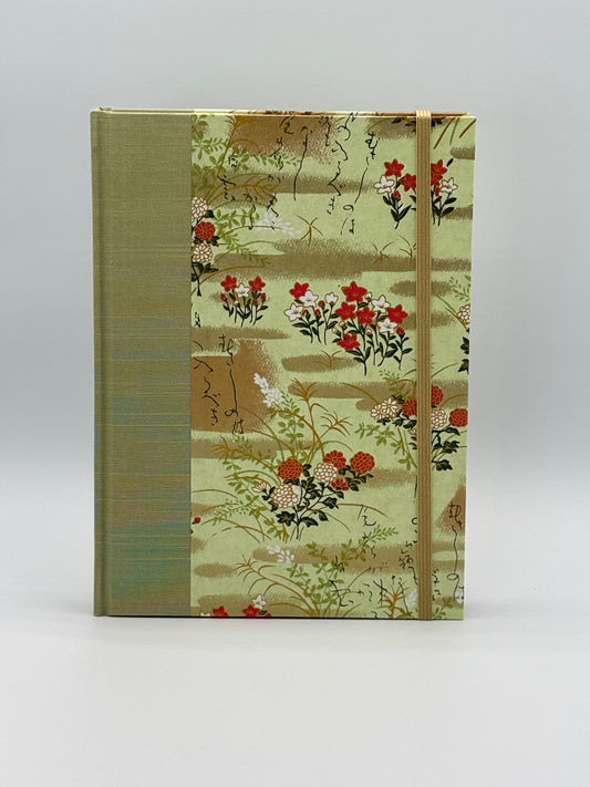 Hardcover Notebook with Japanese Floral Garden