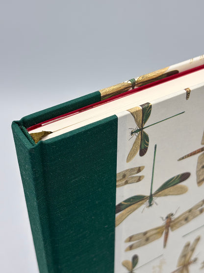 Hardcover Notebook with Dragonfly on Italian paper