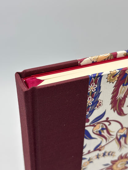 NEW A5 Hardcover Notebook finished in Summer Flowers Italian Florentine Print