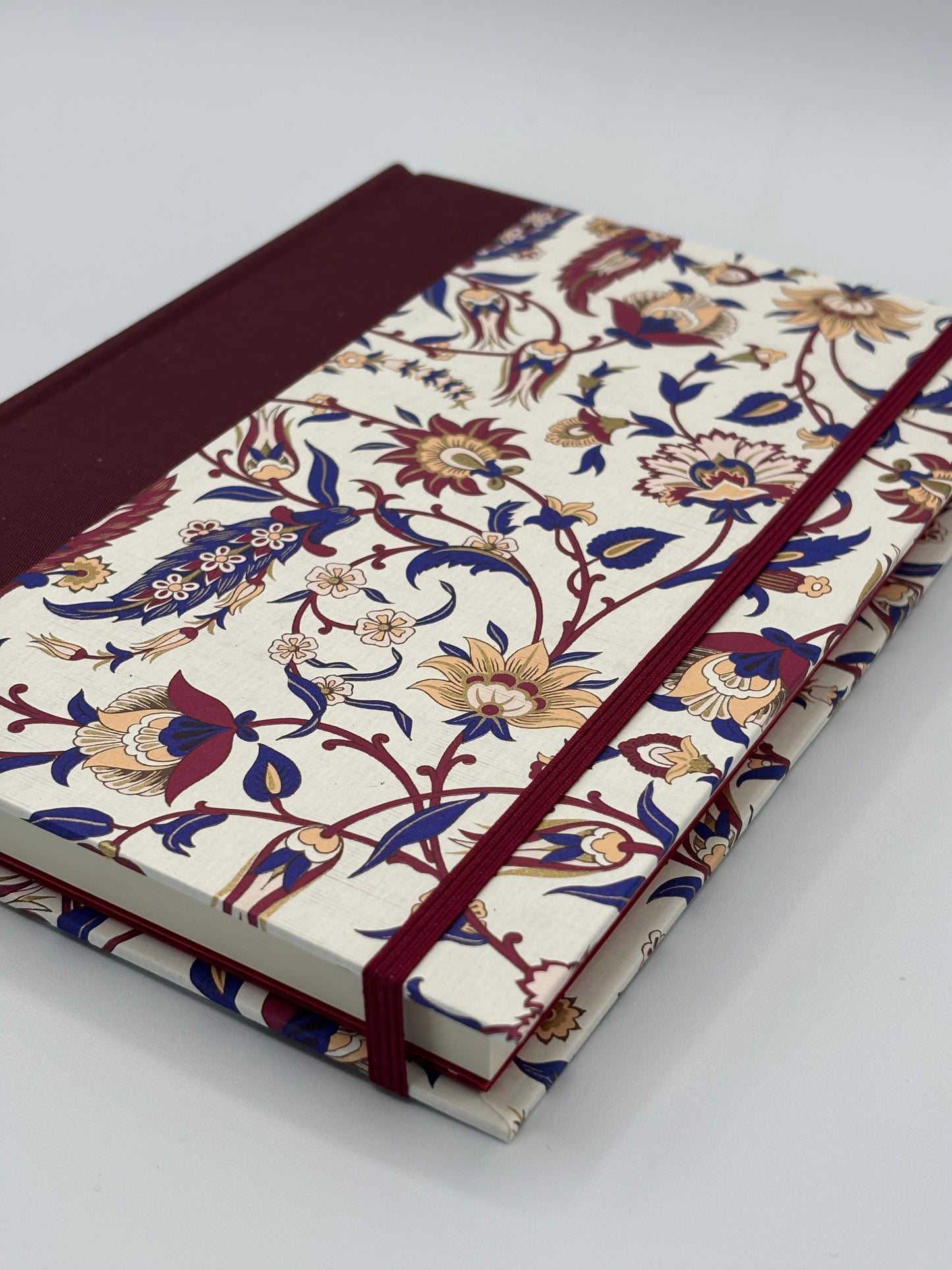 NEW A5 Hardcover Notebook finished in Summer Flowers Italian Florentine Print