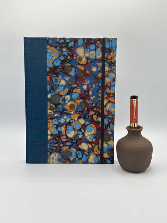 NEW B5 Hardcover Notebook finished in Renato Crepaldi Handmade Marble Paper
