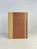 A5 160-page Hardcover Notebook finished in luxurious Soft Gold Japanese Bookcloth with Golden Dots on Wine Chiyogami Japanese Paper