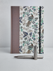 B5 192-page Hardcover Journal finished in botanical Florentine Print and Blue/Gold Japanese Book Cloth