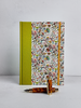 B5 192-page Hardcover Journal finished in Lemongrass Verona book cloth and an Italian Florentine Print