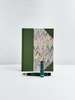 A5 160-page Hardcover Journal finished in Olive Verona book cloth and Renato Crepaldi hand marbled paper
