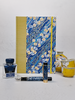 B5 192-page Hardcover Journal finished in Yellow Gold and Vintage Chiyogami Floral Paper