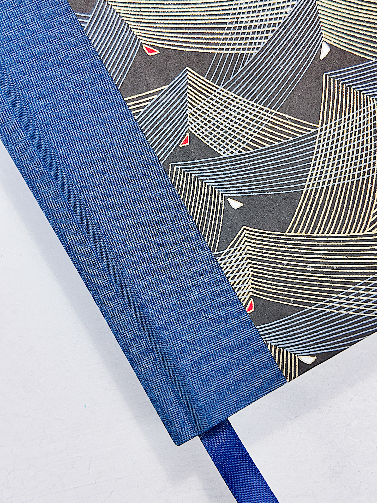 NEW A5 128-page Hardcover Notebook - Golden Peaks Chiyogami Paper