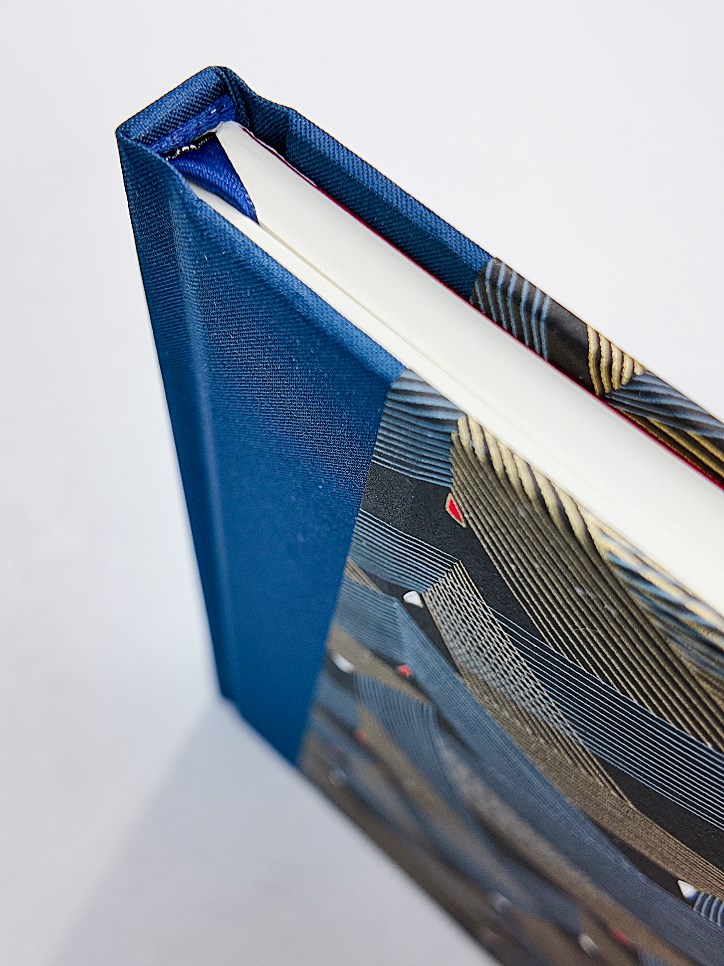 NEW A5 128-page Hardcover Notebook - Golden Peaks Chiyogami Paper