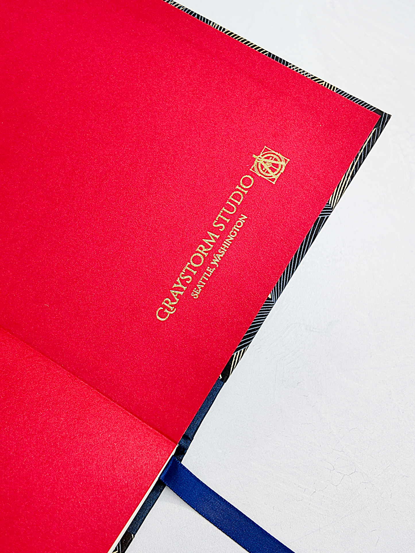 NEW A5 128-page Hardcover Notebook - Golden Peaks Chiyogami Paper