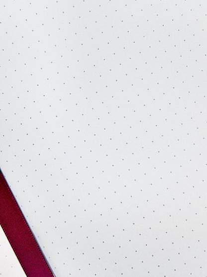 A5 128-page Hardcover Notebook - White Cranes on Black Chiyogami Paper